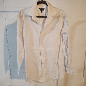Croft & Barrow Size 15.5 White Classic Fit Men's Button Up